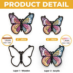 Custom Name Memorial Butterfly Gifts - Personalized Suncatcher Ornament