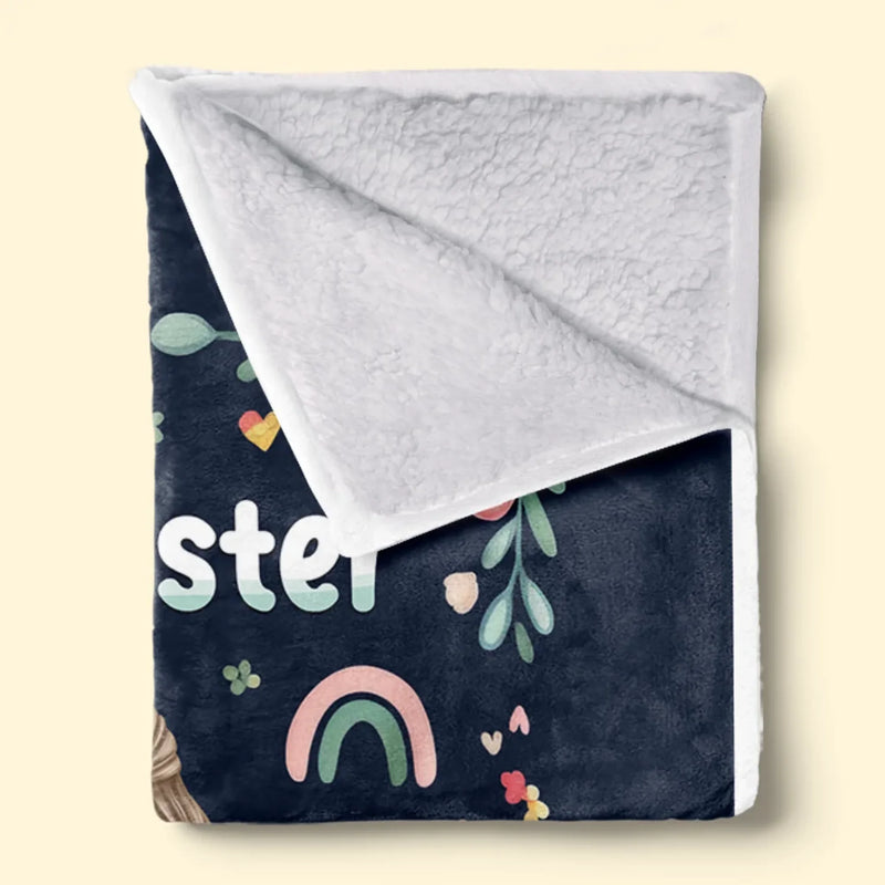 Custom Name Sister Hug Gifts - Personalized Blanket