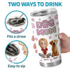 Fur Mom, Forever Loved - Dog & Cat Personalized Custom 3D Inflated Effect Printed Tumbler - Gift For Pet Owners, Pet Lovers