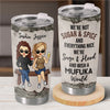 Having A Sister Means You Always Have Backup - Bestie Personalized Custom Tumbler -  Gift For Best Friends, BFF, Sisters