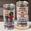 We’re The Perfect Mix Of Grace And Grit - Bestie Personalized Custom Tumbler -  Gift For Best Friends, BFF, Sisters
