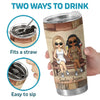 We’re Fire And Ice, And We Play It Just Right - Bestie Personalized Custom Tumbler -  Gift For Best Friends, BFF, Sisters
