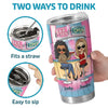 We’re Chaos And Laughter - Bestie Personalized Custom Tumbler -  Gift For Best Friends, BFF, Sisters