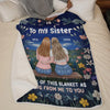 You Are My Light In The Dark - Bestie Personalized Custom Blanket - Gift For Best Friends, BFF, Sisters
