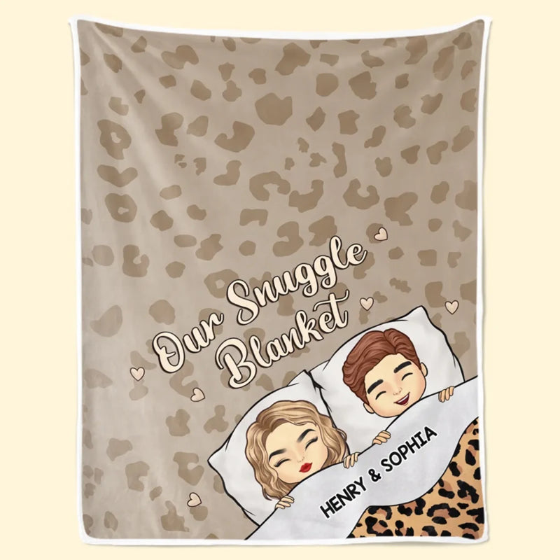 Custom Name Snuggle Gifts for Couples - Personalized Blanket