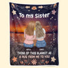 The Best Times Are The Ones Spent With You - Bestie Personalized Custom Blanket - Gift For Best Friends, BFF, Sisters