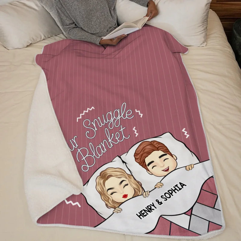 Our Cozy Corner - Couple Personalized Custom Blanket - Gift For Husband Wife, Anniversary