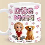 Custom Name Dog Mom Gifts for Women - Personalized Mugs