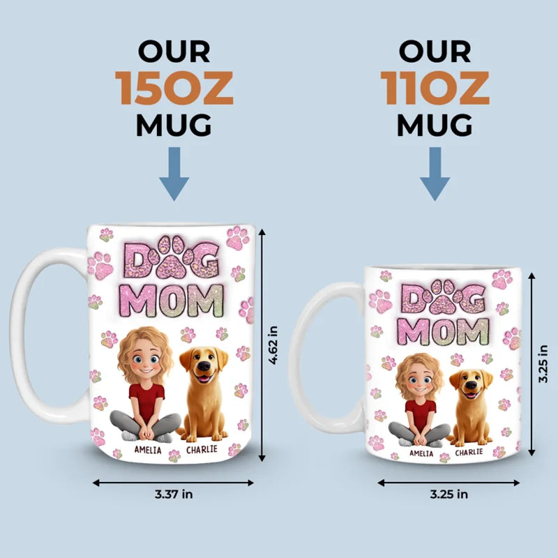 In A World Full Of Chaos, Pets Bring Peace - Dog & Cat Personalized Custom 3D Inflated Effect Printed Mug - Gift For Pet Owners, Pet Lovers