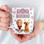 Custom Name Dog Mom Gifts for Women - Personalized Mugs