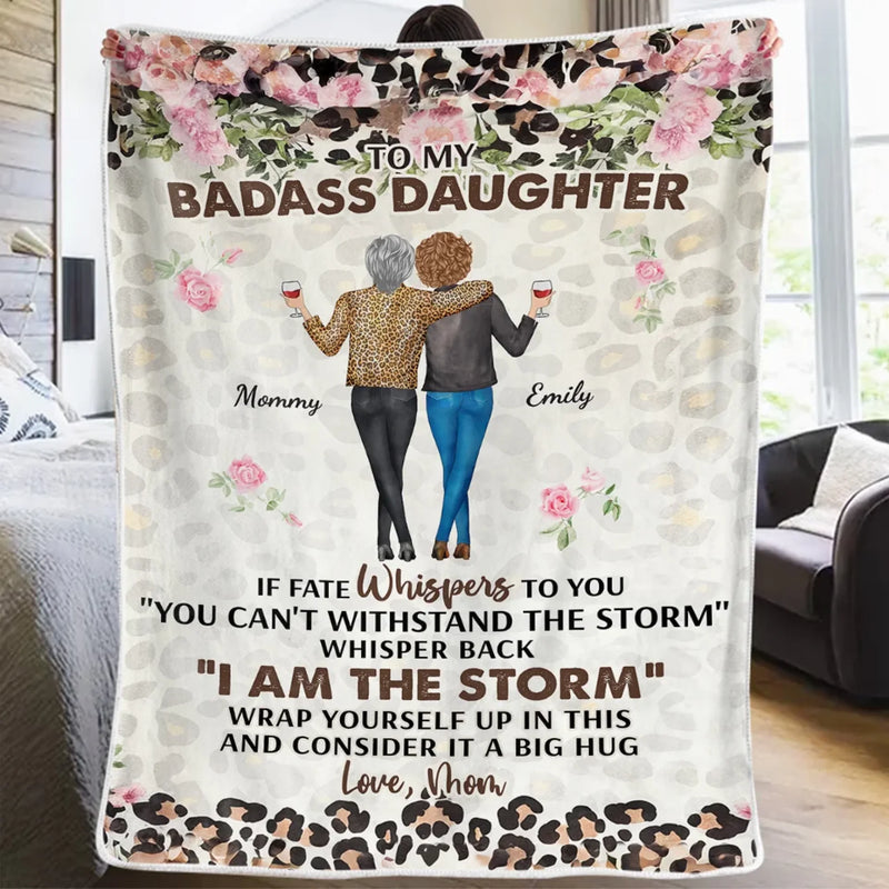 A Mother And Daughter Grow Together In Love - Family Personalized Custom Blanket - Mother's Day, Gift For Mom, Grandma