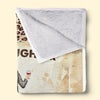 A Big Hug From Mother - Family Personalized Custom Blanket - Mother's Day, Gift For Mom, Grandma