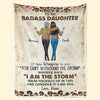 A Big Hug From Mother - Family Personalized Custom Blanket - Mother's Day, Gift For Mom, Grandma
