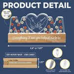 Mom Floral Appreciation Decor - Block Light