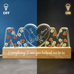 Mom Floral Appreciation Decor - Block Light