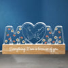 Let Her Know Her Love Lights Up Your Life - Family  Personalized Custom Acrylic Block 3D LED Night Light - Gift For Mom, Daughter