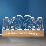 Mom Floral Appreciation Decor - Block Light