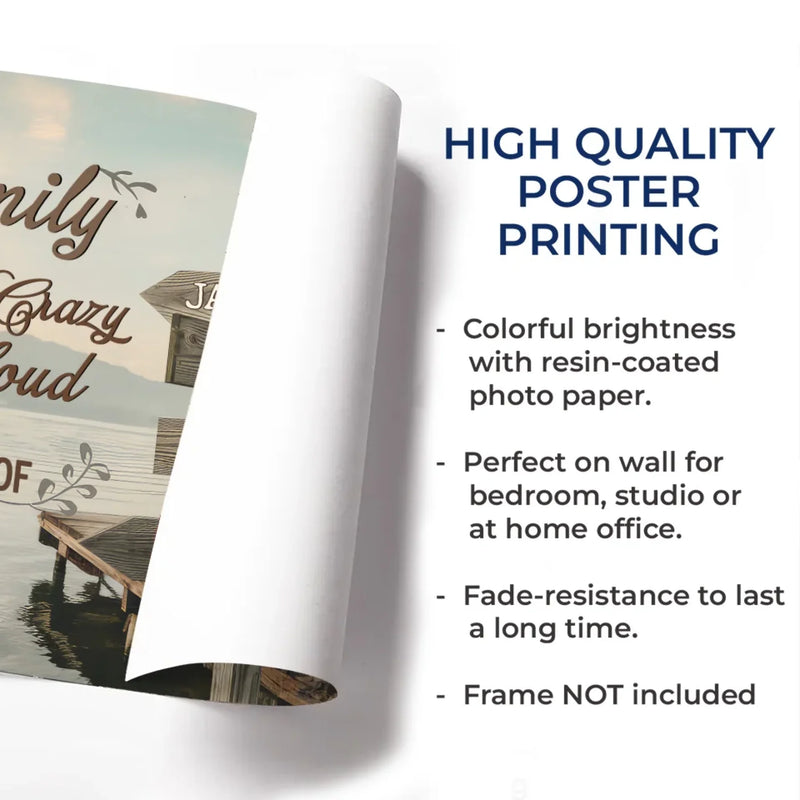 Together We Make One Beautiful Family - Family Personalized Custom Horizontal Poster - Gift For Family Members