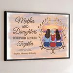 Custom Name Mother and Daughters Gifts - Personalized Poster