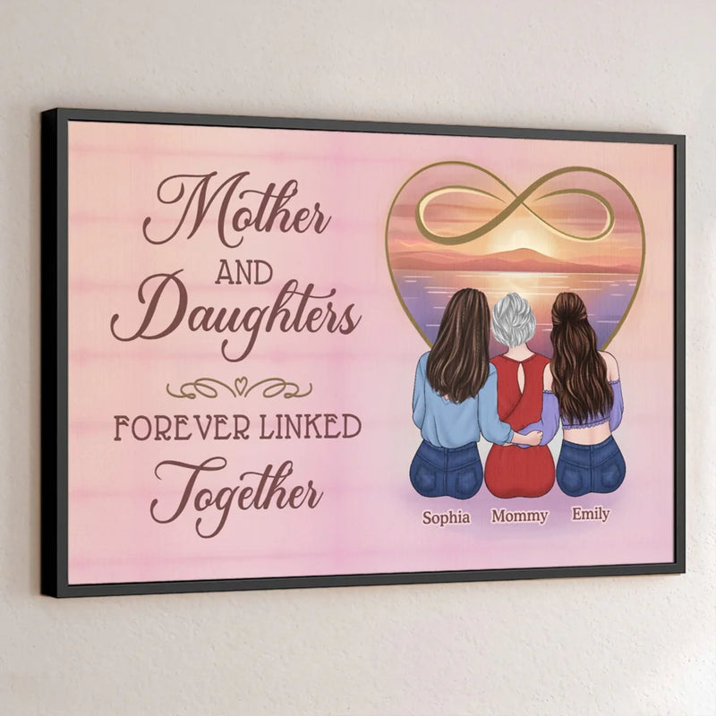 Because Every Family Has A Story Worth Sharing - Family Personalized Custom Horizontal Poster - Mother's Day, Gift For Mom, Grandma, Daughter