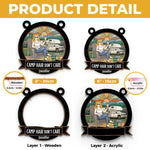 Custom Name Camping Gifts for Women - Personalized Suncatcher Ornament