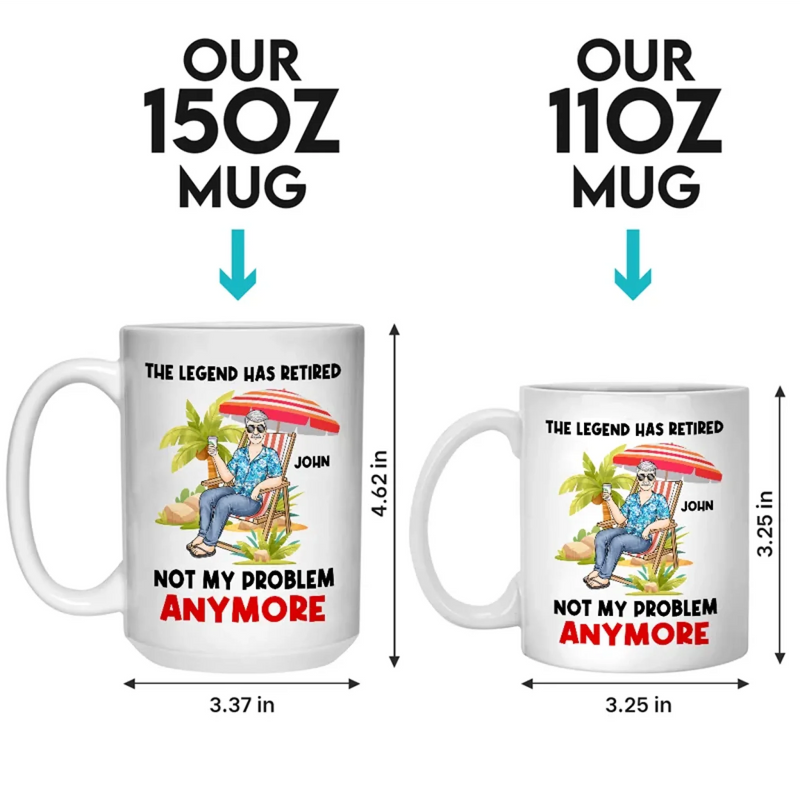Work Ends, Life Begins - Coworker Personalized Custom Mug - Appreciation, Retirement Gift For Coworkers, Work Friends, Colleagues