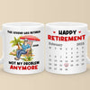 Work Ends, Life Begins - Coworker Personalized Custom Mug - Appreciation, Retirement Gift For Coworkers, Work Friends, Colleagues