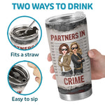 Custom Name Partners in Crime Gifts for Friends - Personalized Tumbler