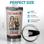 Custom Name Partners in Crime Gifts for Friends - Personalized Tumbler