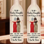 Custom Name Badass Daughter Gifts - Personalized Bottle Lamp