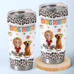 Custom Name Dog Mom Gifts for Pet Lovers - Personalized Tumbler