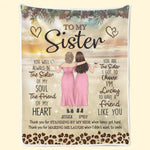 Custom Name Sister Gifts for Women - Personalized Blanket