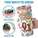 Custom Name Dog Mom Gifts for Pet Lovers - Personalized Tumbler