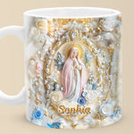 Custom Name Virgin Mary Religious Gifts - Personalized Mugs