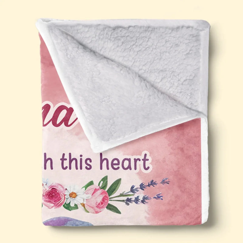 Custom Family Love Gifts for Grandma - Personalized Blanket