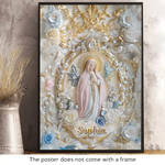 Custom Name Virgin Mary Religious Decor - Personalized Poster