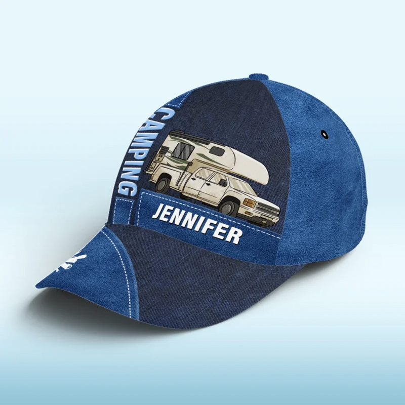 Making Memories At Campsite - Camping Personalized Custom Hat, All Over Print Classic Cap - Gift For Camping Lovers