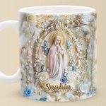 Custom Name Virgin Mary Religious Gifts - Personalized Mugs