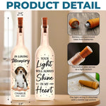 Custom Pet Photo Memorial Gifts - Personalized Bottle Lamp