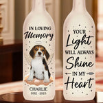 Custom Pet Photo Memorial Gifts - Personalized Bottle Lamp