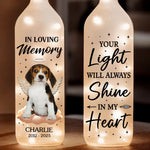 Custom Pet Photo Memorial Gifts - Personalized Bottle Lamp