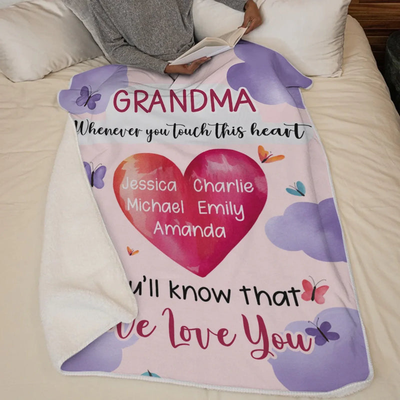 Custom Name Grandma Gifts - Personalized Blanket