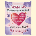 Custom Name Grandma Gifts - Personalized Blanket