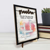 Home Is Where Your Grandma Is - Family Personalized Custom 2-Layered Wooden Plaque With Stand - Mother's Day, Gift For Mom, Grandma