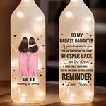Custom Name Mother Daughter Gifts for Mom - Personalized Bottle Lamp