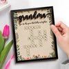 A Grandma’s Love Is Timeless And Unconditional - Family Personalized Custom 2-Layered Wooden Plaque With Stand - Mother's Day Gift For Mom, Grandma