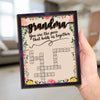 Families Grow Strong In The Warmth Of Grandma’s Love - Family Personalized Custom 2-Layered Wooden Plaque With Stand - Mother's Day Gift For Mom, Grandma