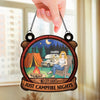 No City Lights - Camping Personalized Window Hanging Suncatcher Ornament - Gift For Camping Lovers
