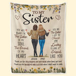 Custom Name Sister Gifts - Personalized Blanket