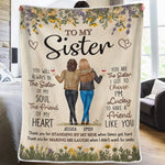 Custom Name Sister Gifts - Personalized Blanket